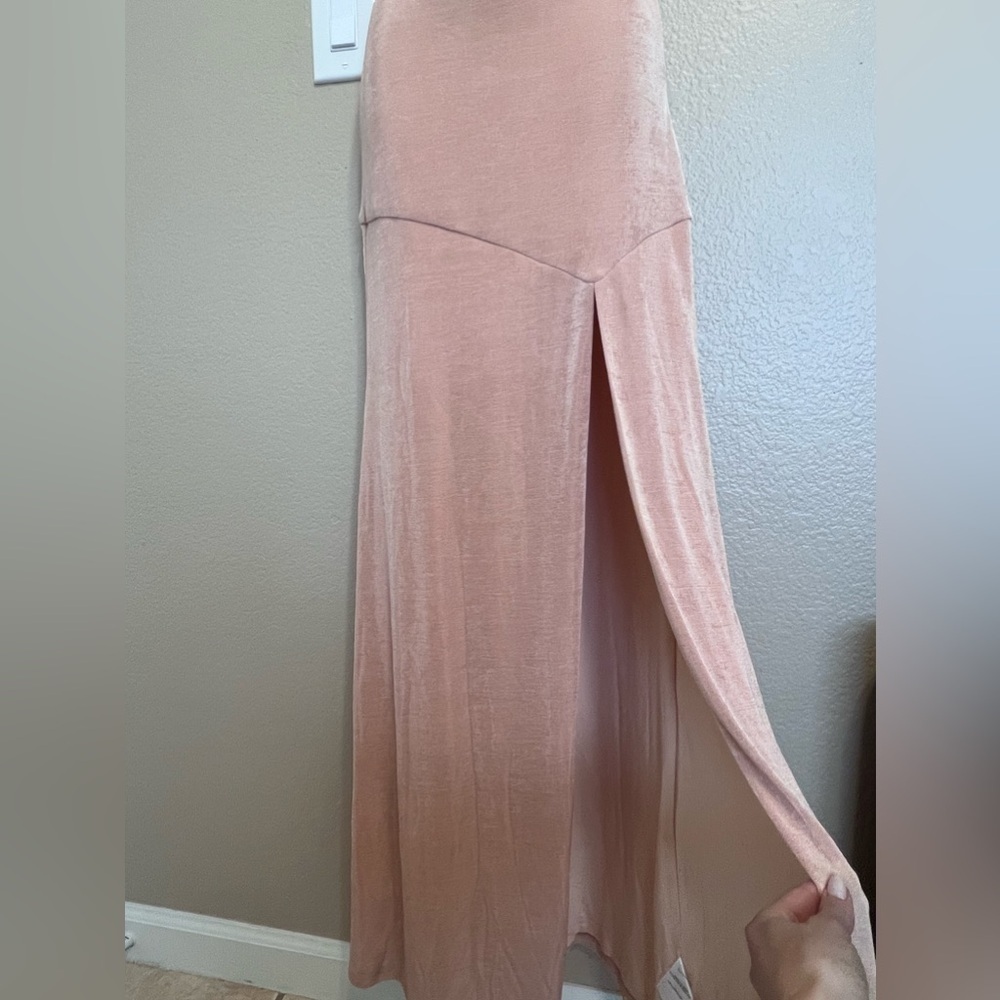 NWT Misha Celestine Gown Pink Champagne - Picture 8 of 13